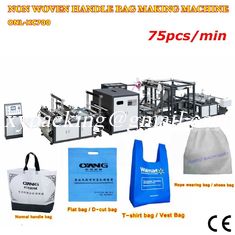 China New design full automatic non woven handle bag making machine supplier