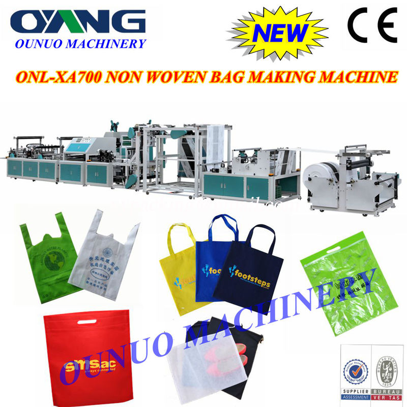 ONL-XA700 Latest design high speed automatic non woven box bag making machine with handle