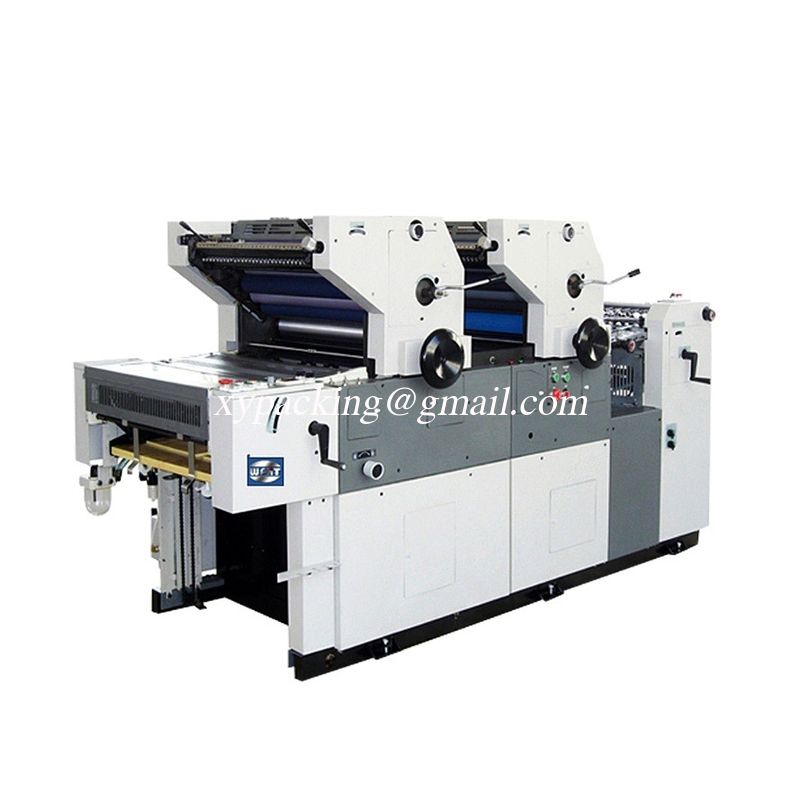 Two color offset printing machine for non woven bag