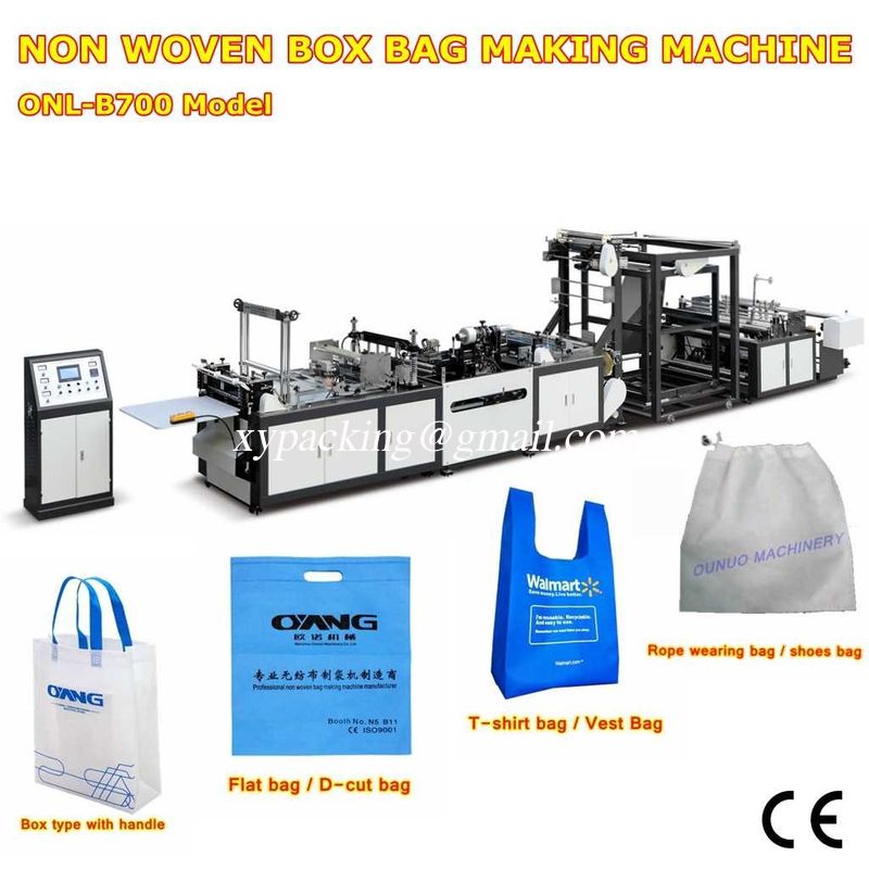 non woven box bag making machine Low price with best quality for India customer